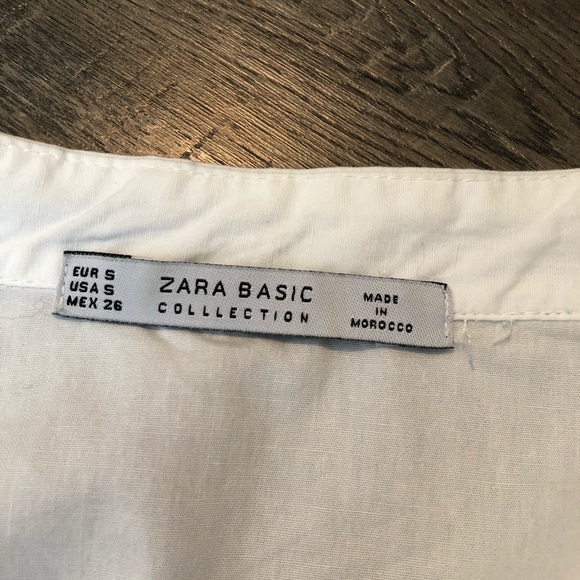 Zara Basic Collection embroidered crop top | S - Picture 6 of 8